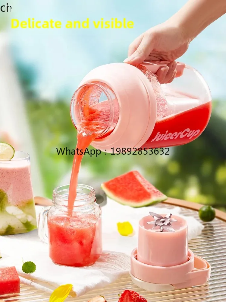 Juicer - CC21ポータブルジューサー小型多機能フライドジュースワイヤレス充電フルーツジューシングカップトンバレル