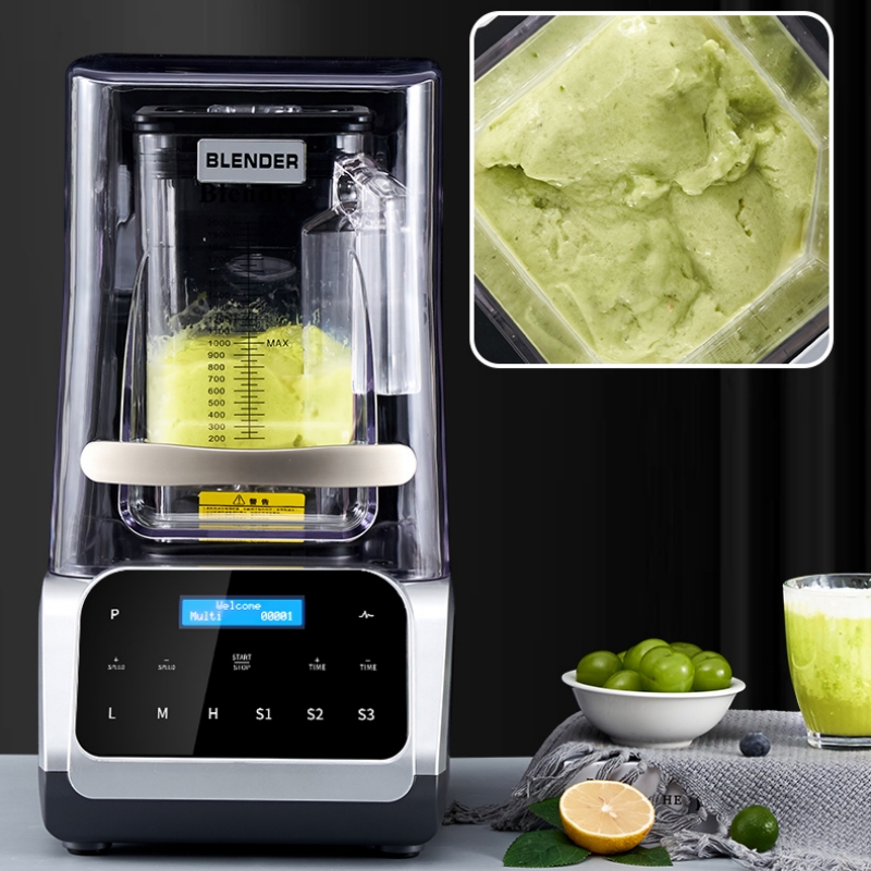Juicer - 業務用2200W電動ブレンダー、ヘビーデューティー、2L、高品質防音ジューサー/ブレンダー、9段階速度調整 ​ ​ ミルクシェイクブレンダー、家庭用
