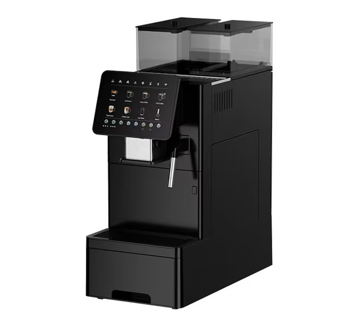 Coffee Maker - CE商用コーヒーマシン 19バール エスプレッソマシン 全自動エスプレッソメーカー 豆とミルクフォーマー付き