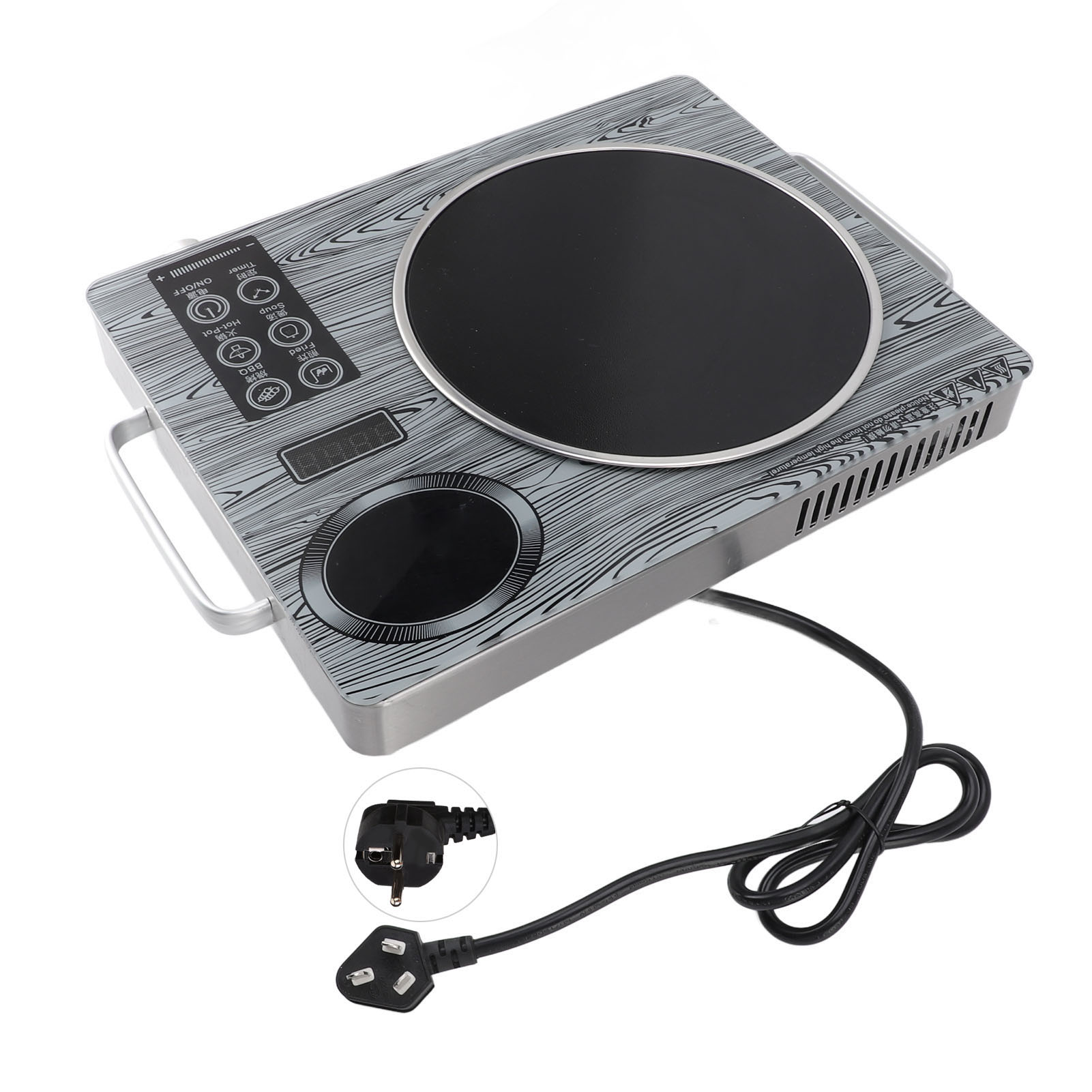電気電磁調理器タッチコントロールシングルバーナーセラミック赤 - Induction Cooktop Portable のレビューと価格