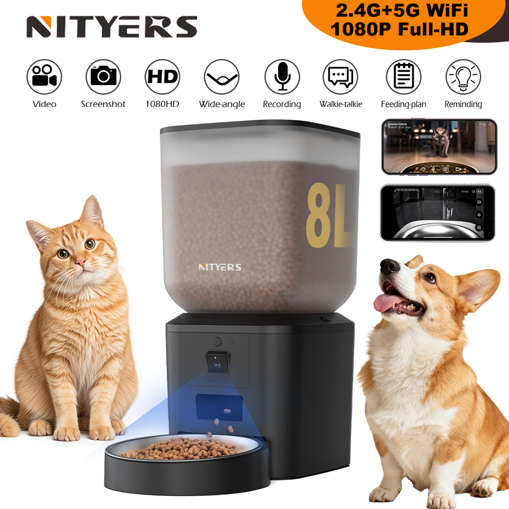 ニティアーズ 8L 自動給餌器 1080pカメラ搭載 5G  - Kitchen Appliances Video のレビューと価格
